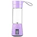 Produktbild Speed Runner Tragbarer Mini Elektro Juice Früchte,-Ei Wasser Flasche Elektrische Zitruspresse Saftpresse Sport Wasser Flasche 380 ml violett