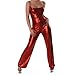 Produktbild Overall Jumpsuit Leder-Optik Wet-Look Einheitsgröße S-M - Rot