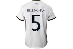 REAL MADRID C.F. Real Madrid Heimtrikot Saison 2023-2024 - Bellingham 5 - Offizielle Replik Offiziell lizenziert - Erwachsene
