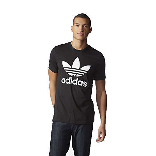 Adidas Originals Mens Crew Neck Trefoil T Shirt Short Sleeved
