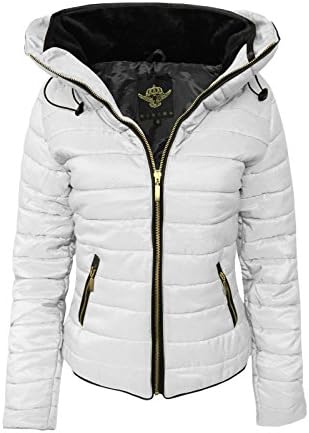 Catch One Ladies Womens Puffer Bomber Coat Padded Quilted Jacket
