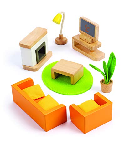 Hape - E3452 - Jeu d'Imitation en Bois - Maison de Poupées - Pièce Multimédia