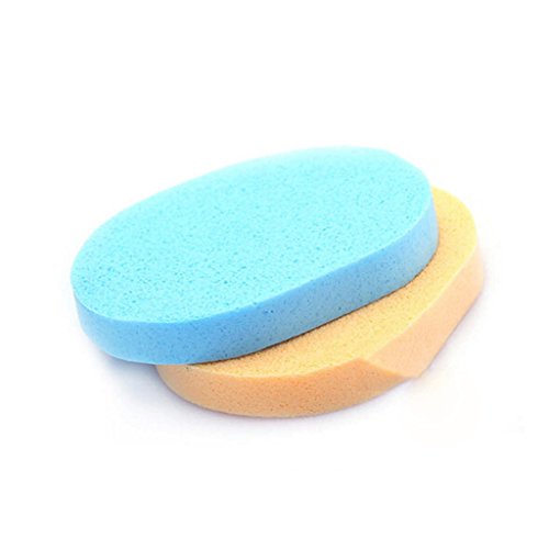 2pcs Facial Cleansing Face Makeup Wash Sponge Compressed Pad Powder Puff Borla