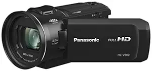 Panasonic Hc-V800 HD Camcorder, 24x Leica Dicomar Lens, 1/2.5 Bsi Sensor, Three O. I. S. Stabilizer Systems, Wireless Twin-Camera Capture (USA Black