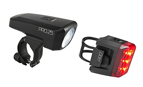 Preisvergleich Produktbild Cube Pro 25 Fahrrad Beleuchtungsset Schwarz