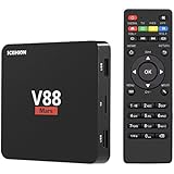 YAGALA V88 Mars Android 7.1 TV Box with 1GB/8GB Rockchip RK3229 Quad Core Mini tv box support 4K DLNA 3D H.265 2.4GHz Wifi HDMI