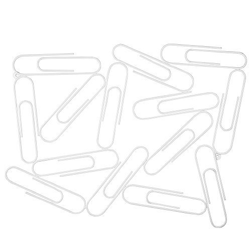Pinnwand oder Memoboard Büroklammer Design - Weiß