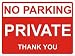 Produktbild Smarts-Art No Parking starre Private 5 mm Kunststoff 400 mm X 300 mm