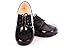Baby Boys Black Patent Lace Up Shoes