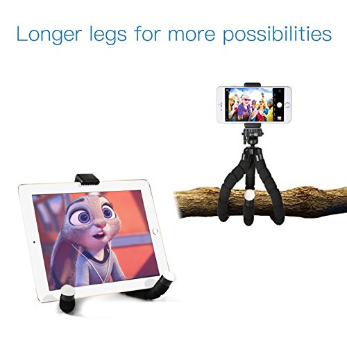 Flexibel Stative, Handy Stativ mit Bluetooth Fernbedienung Dreibeinstativ fÃ¼r iPhone 7, iPhone 8, iPhone 6S, Samsung Galaxy S7, S8, Huawei, HTC, Gopro Hero 5, 6