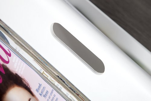 Zeitungsständer CASSIE weiss aus Holz Magazinständer Magazine Zeitschriftenhalter Zeitschriften Ständer - 6