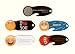 Produktbild 5 Stück Einkaufswagenlöser 1x Schwarz + 4 x Smiley (ILY, Prost, Happy, Sünde) inkl. 365 Tagen Gratis Schlüsselrückführ-Service