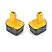 Produktbild DILL ®12 V, 3,0 Ah, 2er-Pack, 3000mAh NI-MH, Codeless Ersetzen Power Tool Batterie für DeWalt DC9071 / DE9037, DE9071 / DE9074 / DE9075 / DE9501 / DW9071 / DW9072 / 152250-27 / 397745-01 [12V 3000mAh &gelb schwarz