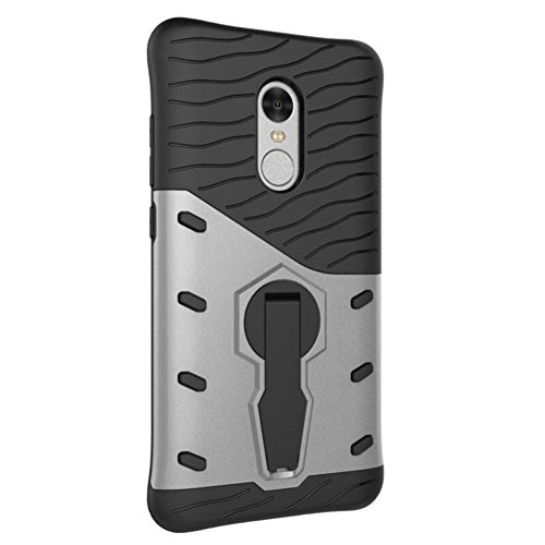 Funda Xiaomi Redmi Note4 case cover Cobertura Battlegear TPU PC Shock Absorcion caso Funda protectora de doble capa de rotaci n Stand Funda protectora para Xiaomi Redmi Note4 Plata reviews Funda Xiaomi Redmi Note4 case cover Cobertura Battlegear TPU PC Shock Absorcion caso Funda protectora de doble capa de rotaci n Stand Funda protectora para Xiaomi Redmi Note4 Plata