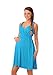 New Maternity Summer Party Sun Dress Pregnancy Tunic 8423 Variety of Colours (14, Sky Blue)