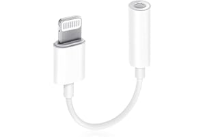 BEAMINGNET Kopfhörer Adapter für iPhone [Apple MFi Zertifiziert] Lightning auf 3.5mm Kopfhörer Adapter Aux Adapter Klinke Audio Kabel Konverter Kompatibel mit für iPhone 14/13/12/11 Pro/X/XS Max/XR/8/7
