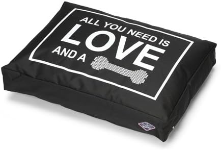 Cushion D&amp;D All You Need is Love, 60 x 40 x 12 cm, Black