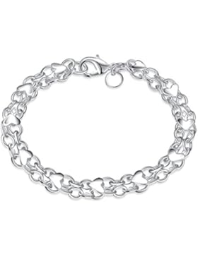 hmilydyk Inbegriff von schlichter Chic 925Sterling Silber vergoldet Band Armreif Armband für Mädchen