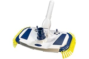 PISCINAS DECOYTEC Limpiafondos Manual de aspiracion con cepillos Bicolor, conexion Clip