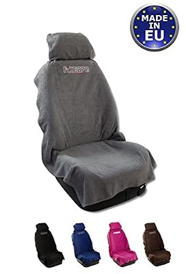 fixcape Unique housses de sièges de voiture fixcape -rapide et facile / couverture de siège voiture / protection de siège de voiture / protection pour siège avant / siège avant protection / siège avant couverture (gris)