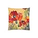 Produktbild Beautiful Poppy Flower Custom Rechteck Sofa Home dekorativer Überwurf-Kissenbezug Baumwolle Polyester Twin Seite Druck 45,7 x 45,7 cm