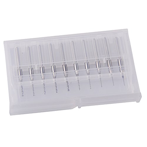 Pasway 10pcs PCB Micro Bohrer Drill Tool 0.3mm bis 1.2mm Spiralbohrer Präzisionsbohrer CNC-Leiterplatte Hartmetall-Micro Bohrer - 4