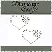 2 Clear Diamante Heart & Flower Vajazzle Rhinestone Gems - created exclusively for Diamante Crafts