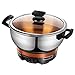 Produktbild Multifunktionale Elektrokocher-Reiskocher Haushalt 2-4 Personen Reiskocher Wok Kochtopf kochen einen Topf,Silver,M