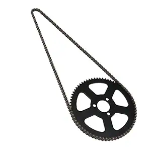 Big Shoppe Store Motorcycle 68T Rear Chain Sprocket & 68 Links Chain for 49cc Mini Pocket Bike