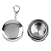 Produktbild Delicacydex 1 Stücke 75 ml Edelstahl Camping Folding Cup Reisen Outdoor Camping Wandern Becher Tragbare Faltbare Faltbare Tasse Flasche
