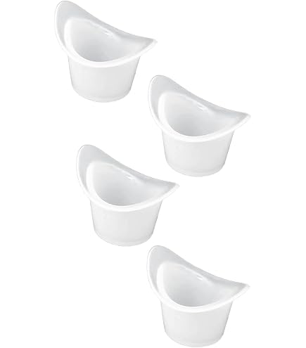 Soluzione Fisiologica Per Lavaggi Nasali PNOOFR Tazze Lavaggio Occhi In Silicone - 4 Pezzi Da 8ML Riutilizzabili, Igieniche E Portatili Coppetta Silicone Occhi - 3