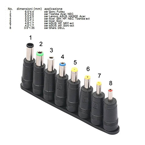 Balai Universal 1 Satz =8 PC/Satz Stift Jack DC-Stecker für Laptop Wechselstrom Adapter Verbindungsstück Spitzen für Notizbuch Computer - 2