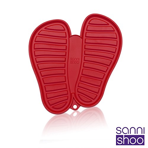 Preisvergleich Produktbild shoo.pad Schuhabtropfmatte - Set mit Schuhlöffel (M Red)
