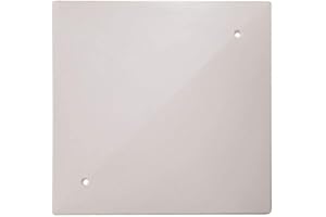JSL Cajas empotradas para ladrillo (Caja derivación - Tapa para caja simple perforada) 90 x 90mm blanco