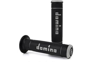 Domino - Par de puños Trial Negro/Gris (puños para moto)