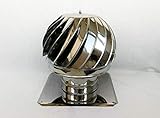 Kaminaufsatz säurebeständigen Edelstahl drehbarer Kugelaufsatz Schornsteinaufsatz Lüftungsaufsatz Ofen Kamin Turbo (⌀200mm/250mm)