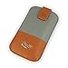 Produktbild QIOTTI Q.Pouch Luxury Two.Tone für Smartphone (Größe: M) braun/grau
