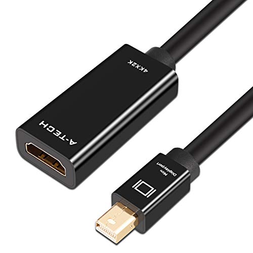 KPA-tech Mini DisplayPort (Mini DP) (Thunderbolt) zu HDMI Adapter Unterstützung 4k, für Mac, MacBook, Microsoft Surface Pro (Schwarz) (15cm) KPA-tech Mini DisplayPort (Mini DP) (Thunderbolt) zu HDMI Adapter Unterstützung 4k, für Mac, MacBook, Microsoft Surface Pro (Schwarz) (15cm)
