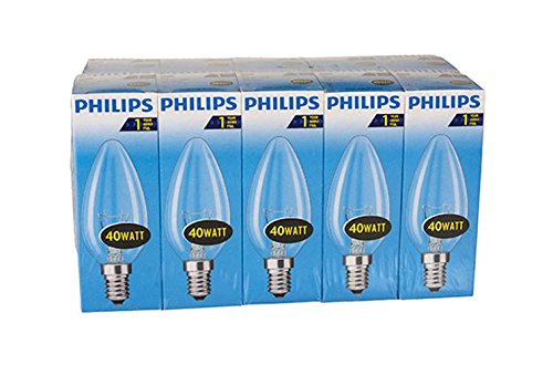 Preisvergleich Produktbild Philips 926000006814 Glühbirne Kerzenform 40 W, E14, 10-er Pack