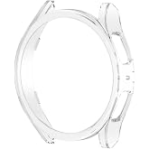 Coverzone Samsung Galaxy Watch 6 Classic ile uyumlu 47mm ve 43mm &Ouml;n&uuml; A&ccedil;ık &Ccedil;erceve PC Wafture Silikon Kılıf Koruma Galaxy Watc