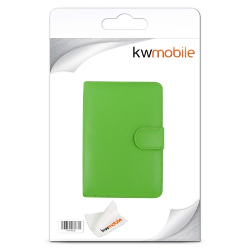 kwmobile Flip Hülle Case für Tolino Shine / Page – eReader Tasche Schutzhülle Cover Kunstleder Bookstyle in Grün - 5