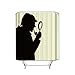 Produktbild Detective Figure Pattern Decoration, for Bathroom Waterproof, Modern Mildew Resistant Shower Curtain with Rings/Hooks 60x72IN