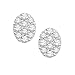 Produktbild Pavé Privé Ohrstecker Weißgold 9 Karat (375) Diamant oval Weiß