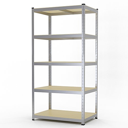 Schwerlastregal Steckregal 180x90x60 cm Kellerregal 875 kg Tragkraft Lagerregal Werkstattregal Regal verzinkt