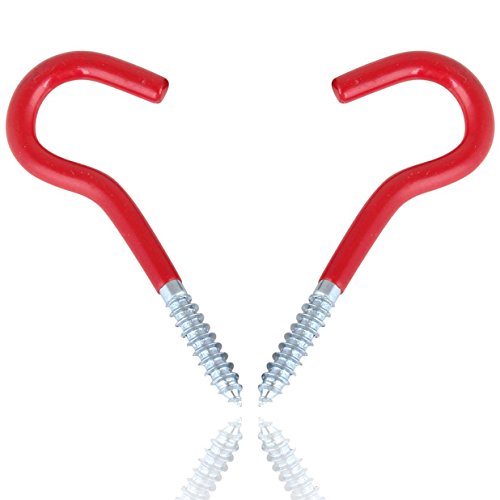 Preisvergleich Produktbild All Purpose Vinyl beschichtet Garage Schraubhaken, rot