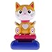 Produktbild Sharplace Solarbetrieben Tierfigur Wackelfigur Dekofigur Solarfigur - Schütteln Kopf und Körper - Perfekt für Auto, Büro, Schreibtisch, Haus Ornamente - Katze - Gelb