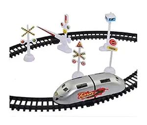 CADDLE & TOES High Speed Engine Train with Round Track/ Battery Operated (Multicolor) Train Engine Toy for 2 to 5 Year Kids (Metro Toy Train)