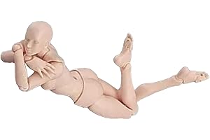 BAOFUYA Maniqu¨ª Articulado, Cuerpo de Figura de Acci¨®n Poses Personalizables Modelo de Dibujo para Dibujar Dibujo Pintura (Mujer)