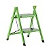 Produktbild Tritthocker Faltbarer Tritthocker für Kinder, 2 Stufen für 330 lbs, Eisenschere mit rutschfestem, breitem Pedal, 16 × 20 × 23 Zoll (Farbe : Green)