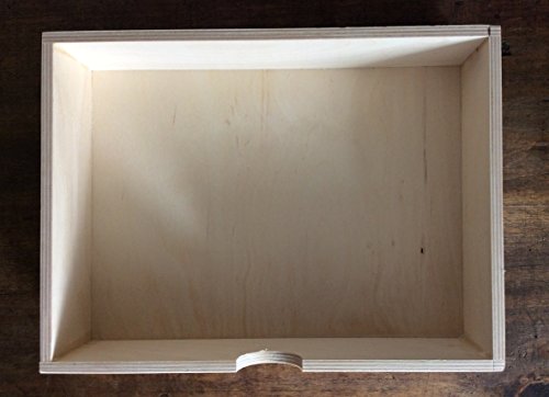 2er Aufbewahrungsboxen Format A4 Schubladen Holzkiste Decoupage Geschenk DECOUPAGE Pyrography - 2